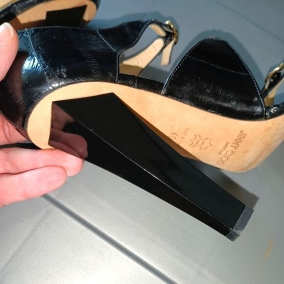 Black Jimmy Choo Eel Skin Heels, EU 40 - Picture 12 of 12